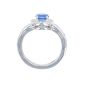Bague or gris saphir et diamant(s) 