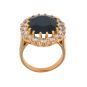 Bague or jaune saphir et diamant(s) Vintage 