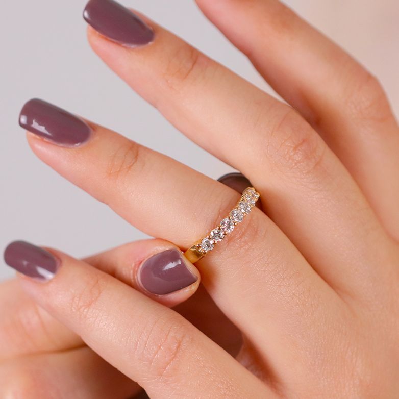 Alliance or jaune diamant (s) 