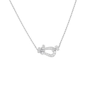 collier or gris diamant (s) signé FRED
