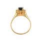 Bague or jaune saphir et diamant(s) 