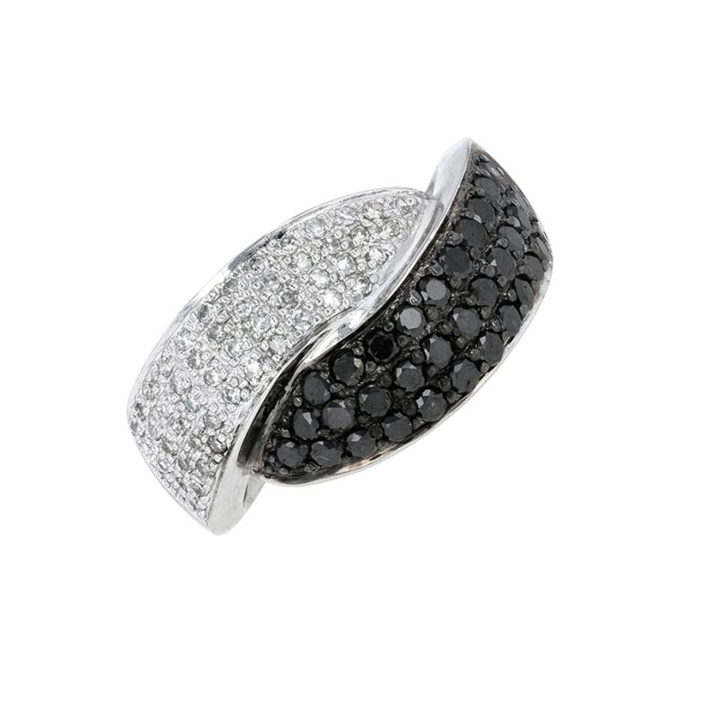 Bague or gris diamant (s) 