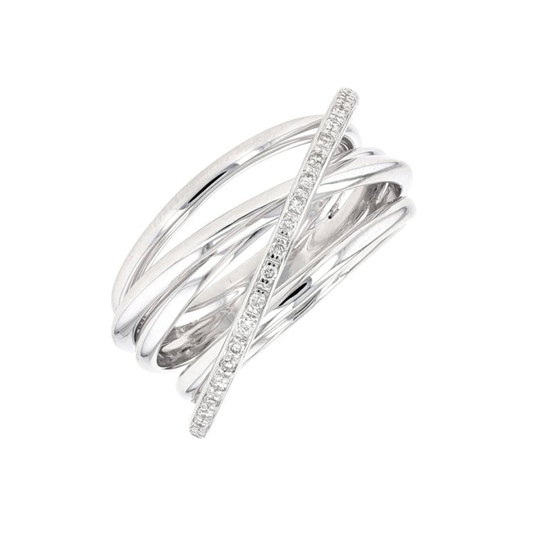 Bague or gris diamant (s)