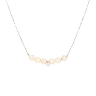 collier or gris Perle 