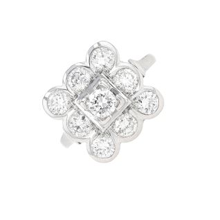 Bague or gris diamant (s)