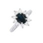 Bague or gris saphir et diamant(s)