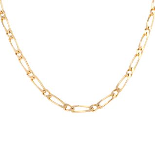 Chaine maille cheval or jaune 