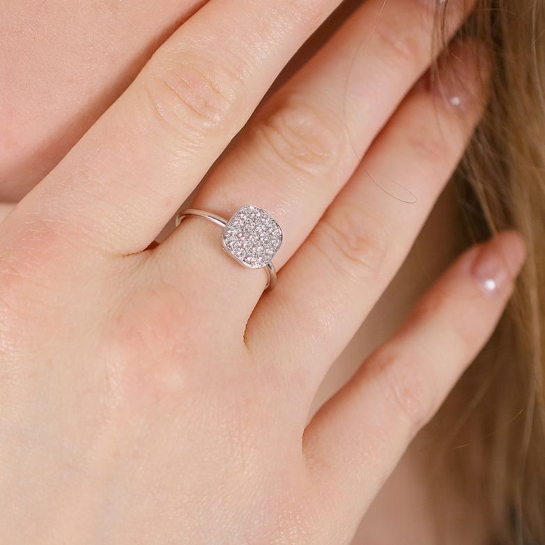 Bague or gris diamant (s) 
