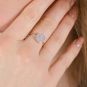 Bague or gris diamant (s) 