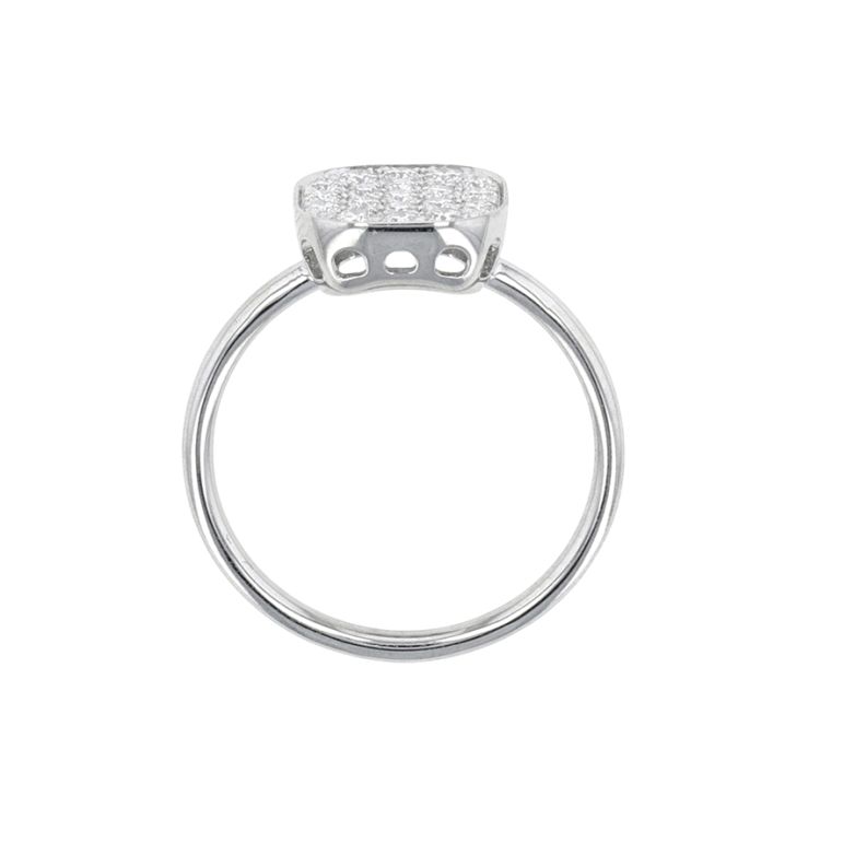 Bague or gris diamant (s) 