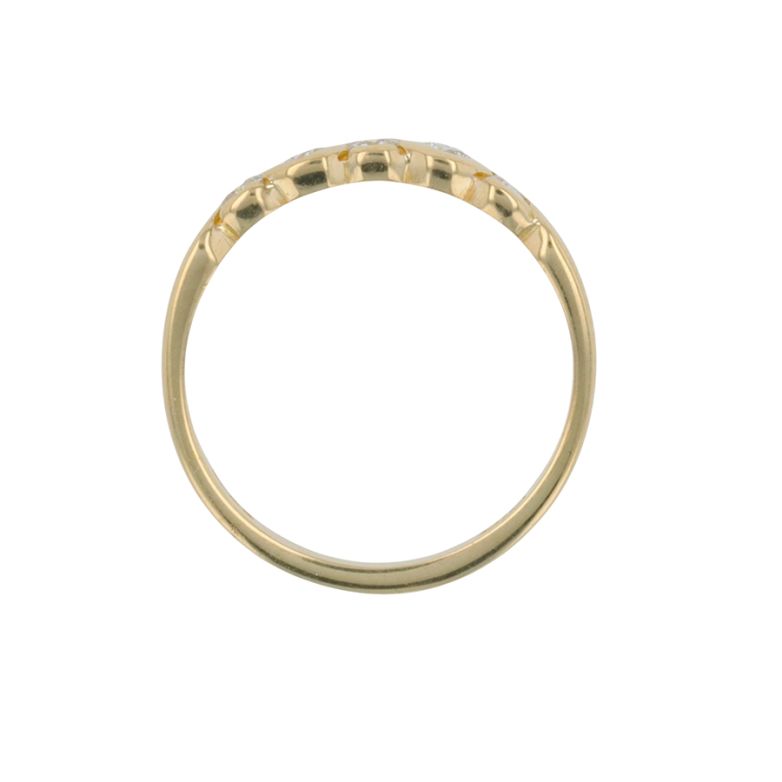 Alliance or jaune diamant (s) 