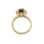 Bague or jaune saphir et diamant(s) 