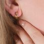 Boucles d'oreilles or jaune 