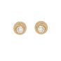 Boucles d'oreilles or jaune diamant (s)