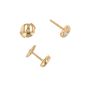 Boucles d'oreilles or jaune diamant (s) 