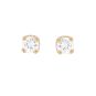 Boucles d'oreilles or jaune diamant (s)