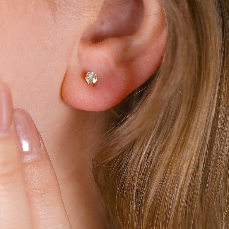 Boucles d'oreilles diamants...