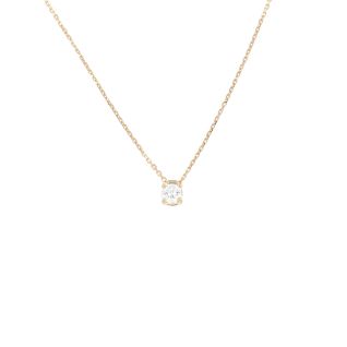 Collier or jaune diamant (s)