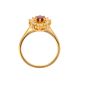 Bague or jaune rubis et diamant(s) 
