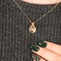 Pendentif or jaune diamant (s) Vintage 