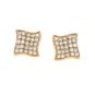 Boucles d'oreilles or jaune diamant (s)