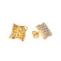 Boucles d'oreilles or jaune diamant (s) 