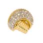 Bague or jaune rose de diamants Vintage 
