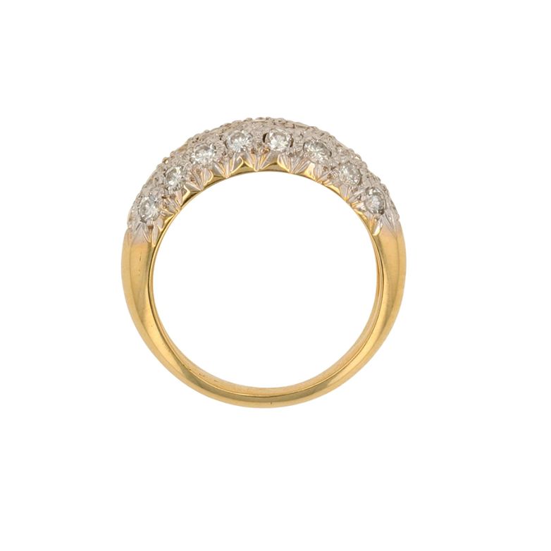 Bague or bicolore diamant (s) 