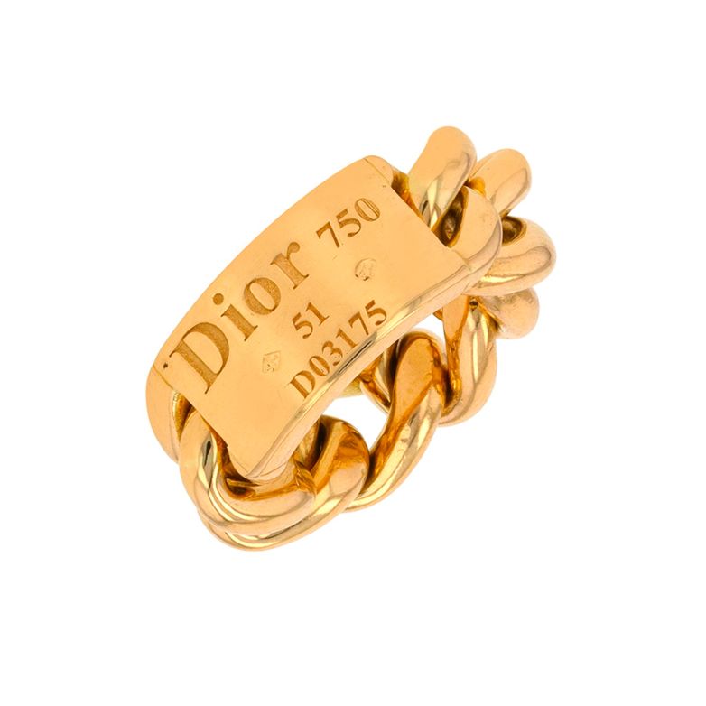 Bague or jaune signé DIOR