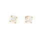 Boucles d'oreilles or jaune diamant (s)