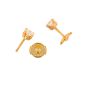 Boucles d'oreilles or jaune diamant (s) 