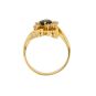 Bague or jaune saphir et diamant(s) 