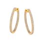 Boucles créoles or jaune diamant (s)