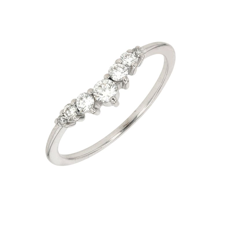 Bague or gris diamant (s) 