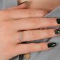 Bague or gris diamant (s) 