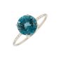Bague or gris diamant,P.fine topaze