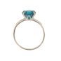 Bague or gris diamant,P.fine topaze
