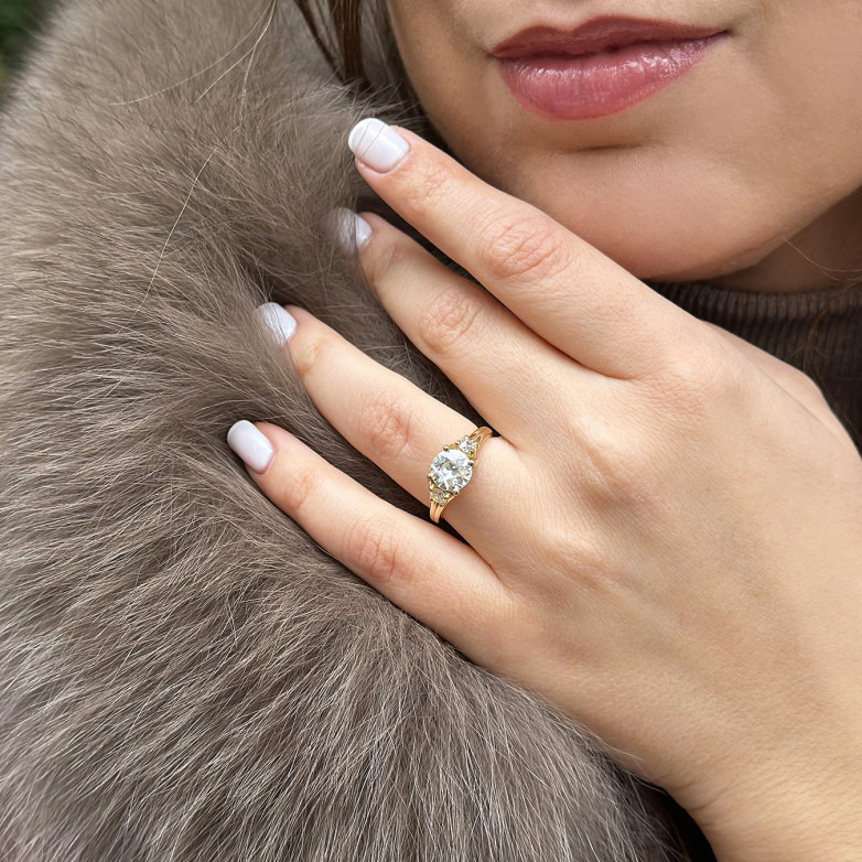 Bague diamants 1.70 carat...