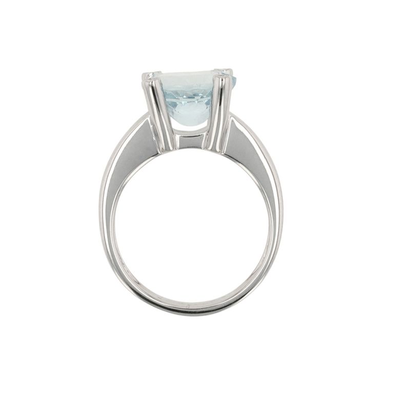 Bague or gris diamant,P.fine 