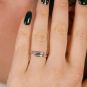Bague or gris diamant (s) 