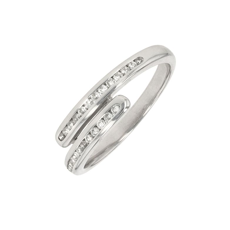Bague or gris diamant (s)