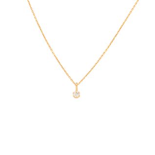 Collier or jaune diamant (s)