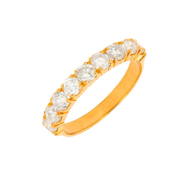 Alliance or jaune diamant (s)