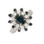 Bague or gris saphir et diamant(s) 