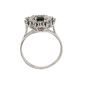 Bague or gris saphir et diamant(s) 
