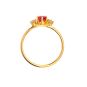 Bague or jaune rubis et diamant(s) 