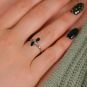 Bague or gris saphir et diamant(s) 