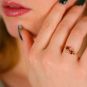 Bague or jaune rubis et diamant(s) 