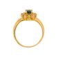 Bague or jaune saphir et diamant(s) 