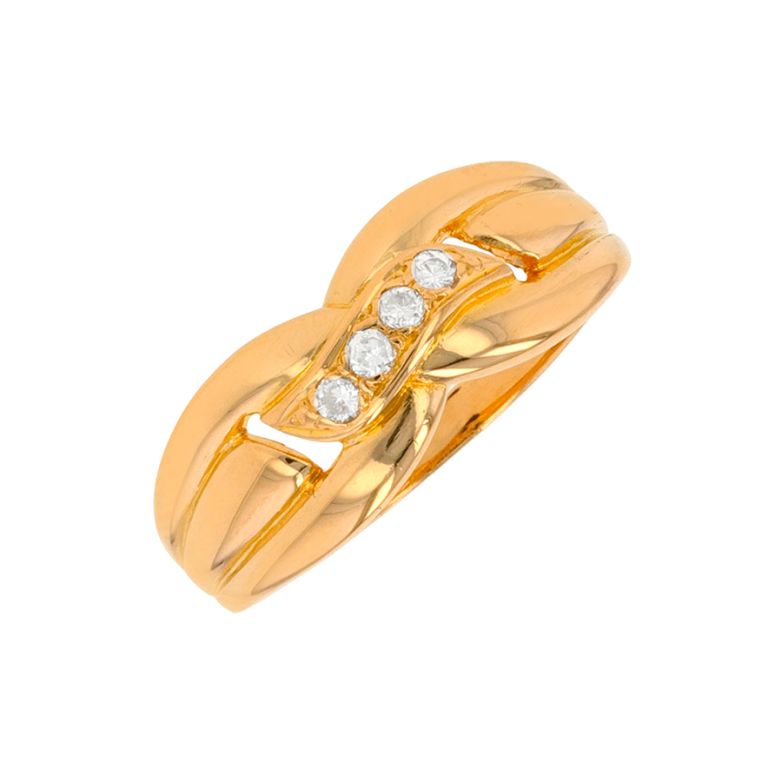 Bague or jaune diamant (s)